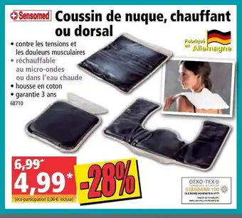 Norma Coussin de Nuque Chauffant Ou Dorsal offre