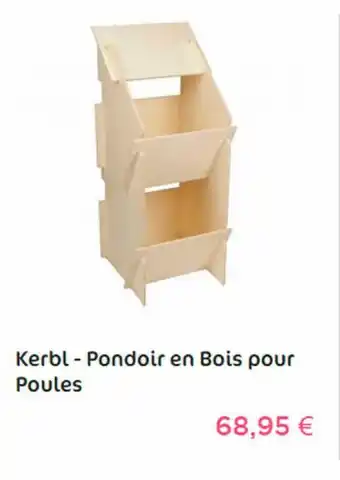 Kerbl-Pondoir En Bois Pour Poules