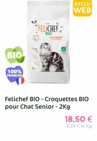 Animalis Felichef Bio-Croquettes Bio offre