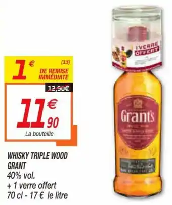 Netto Whisky Triple Wood Grant offre