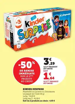 Maximarché Kinder surprise offre