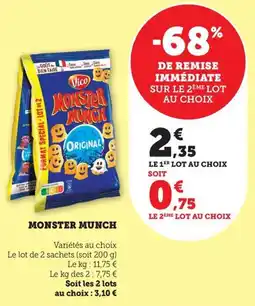 Maximarché Monster munch offre