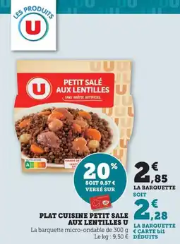 Maximarché Plat cuisine petit sale aux lentilles u offre