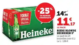 Maximarché Biere blonde heineken 5° offre