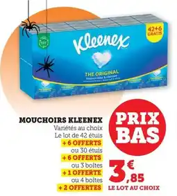 Maximarché Mouchoirs kleenex offre
