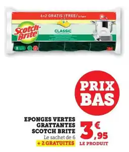 Maximarché Eponges vertes grattantes scotch brite offre