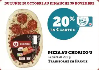 Pizza au chorizo u