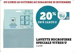 Super U Lavette microfibre speciale vitres u offre