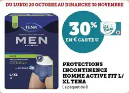 Super U Protections incontinence homme active fit l xl tena offre