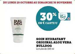 Super U Soin hydratant original aloe vera bulldog offre