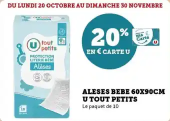 Super U Aleses bebe u tout petits offre