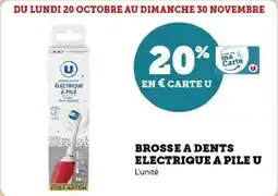 Super U Brosse a dents electrique a pile u offre