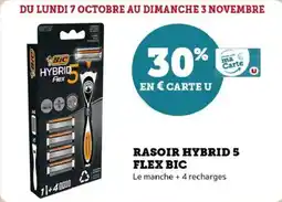 Super U Rasoir hybrid 5 flex bic offre