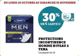 Super U Protections incontinence homme niveau 2 tena offre