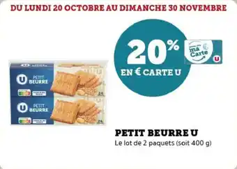 Super U Petit beurre u offre