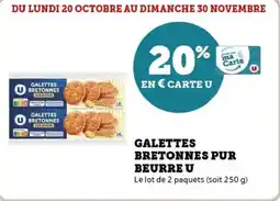 Super U Galettes bretonnes pur beurre u offre
