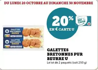 Super U Galettes bretonnes pur beurre u offre