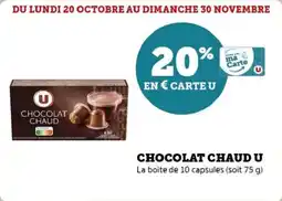 Super U Chocolat chaud u offre