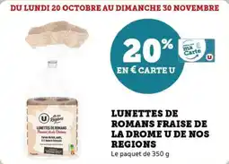 Super U Lunettes de romans fraise de la drome u de nos regions offre