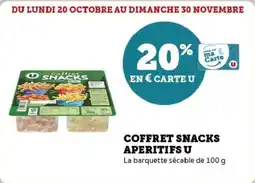 Super U Coffret snacks aperitifs u offre