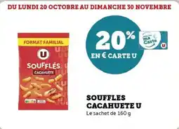 Super U Souffles cacahuete u offre