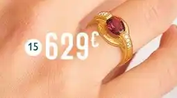 E.Leclerc bague grenat et diamants offre
