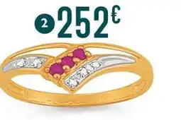 E.Leclerc bague rubis et diamants offre