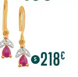 E.Leclerc boucles rubis et diamants offre