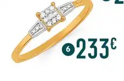 E.Leclerc bague saphir, aigue marine et diamants offre