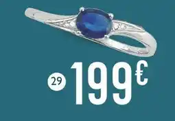 E.Leclerc bague saphir et diamants offre