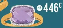 E.Leclerc bague améthyste et diamants offre