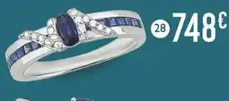 E.Leclerc bague saphirs et diamants offre