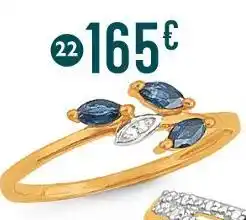 E.Leclerc bague saphirs et diamant offre