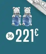 E.Leclerc boucles saphir et diamant offre