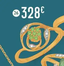 E.Leclerc bague émeraudes et diamants offre
