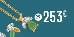E.Leclerc Collier émeraude et diamants offre