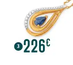 E.Leclerc pendentif saphir et diamants offre