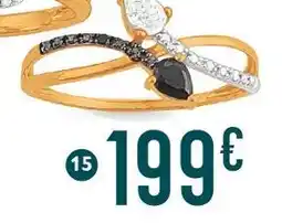 E.Leclerc bague spinelles, topaze et diamants offre