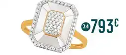 E.Leclerc bague nacre et diamants offre