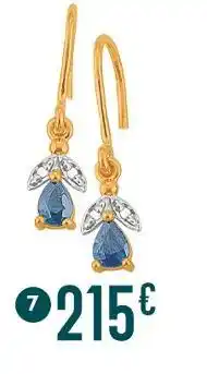 E.Leclerc Boucles saphir et diamants offre