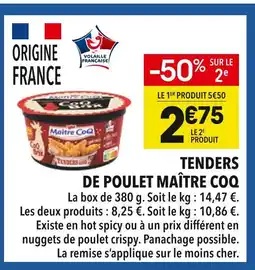Supeco Maître Coq Tenders de Poulet offre