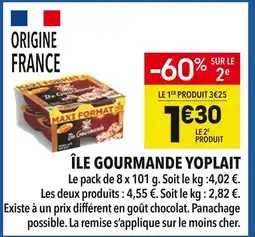 Supeco Yoplait Île Gourmande offre