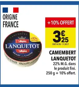 Supeco Lanquetot Camembert offre