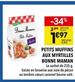 Supeco Bonne Maman Petits Muffins aux Myrtilles offre