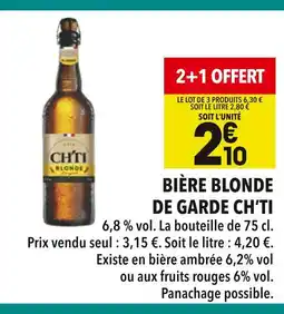 Supeco CH'TI Bière Blonde de Garde offre