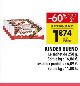 Supeco KINDER BUENO offre