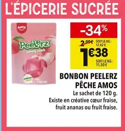 Supeco Amos Bonbon Peelerz Pêche offre