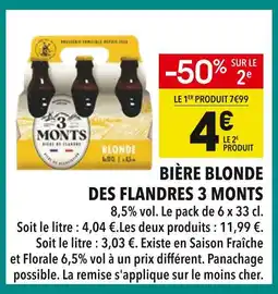 Supeco 3 Monts Bière Blonde des Flandres offre