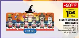 Supeco Kinder Moulage Halloween offre