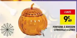 Supeco Fontaine à boisson citrouille 6 litres offre